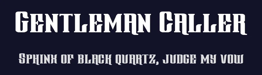 Gentleman Caller by Iconian Fonts — Decorative Font — thumbnail 2