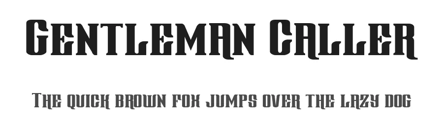 Gentleman Caller by Iconian Fonts — Decorative Font