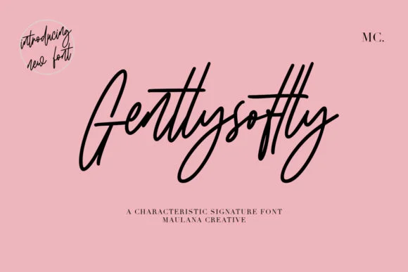 Gentlysoftly Font by Maulana Creative — Script Handwritten Font