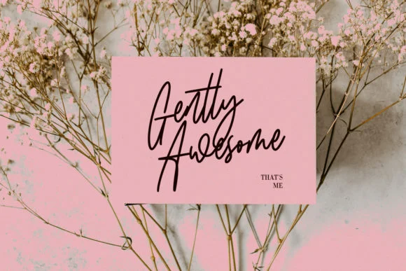 Gentlysoftly Font by Maulana Creative — Script Handwritten Font — thumbnail 9