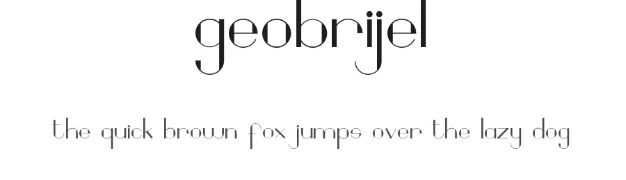 Geobrijel by geobrijel — Decorative Font