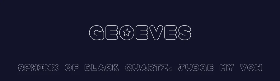 Geoeves by Georgia — Decorative Font — thumbnail 2