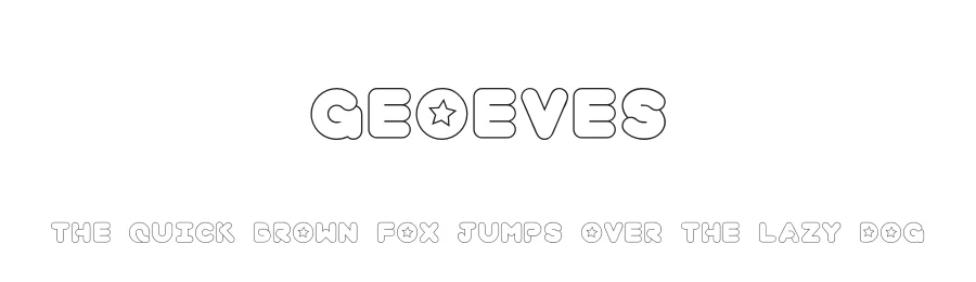 Geoeves by Georgia — Decorative Font