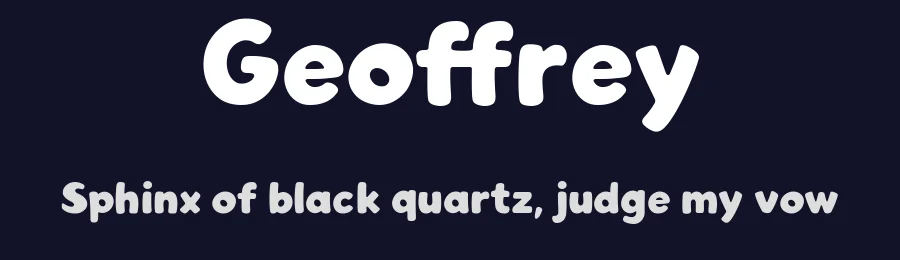 Geoffrey by LyonsType — Decorative Font — thumbnail 2