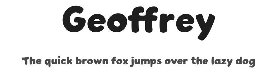 Geoffrey by LyonsType — Decorative Font