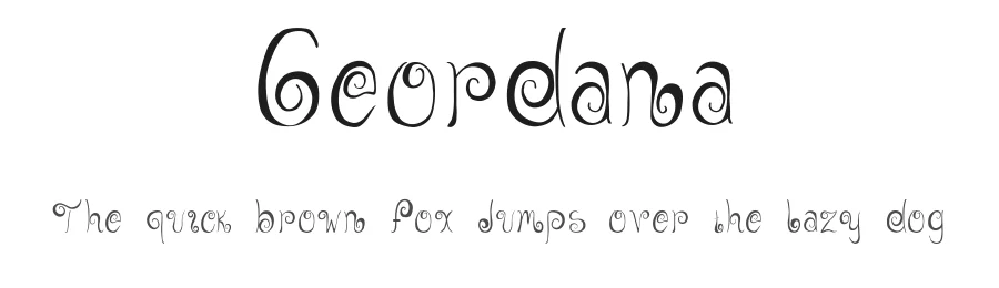 Geordana by cecia aleman โ Decorative Font