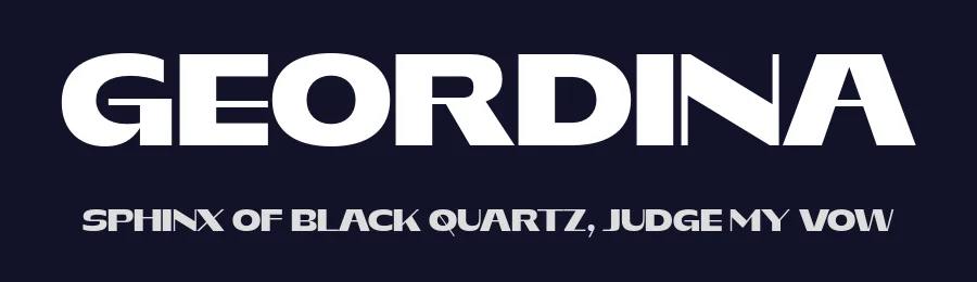 Geordina by Eko Bimantara — Sans Serif Font — thumbnail 2