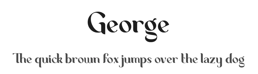 George by Dharmas Foundry — Serif Font