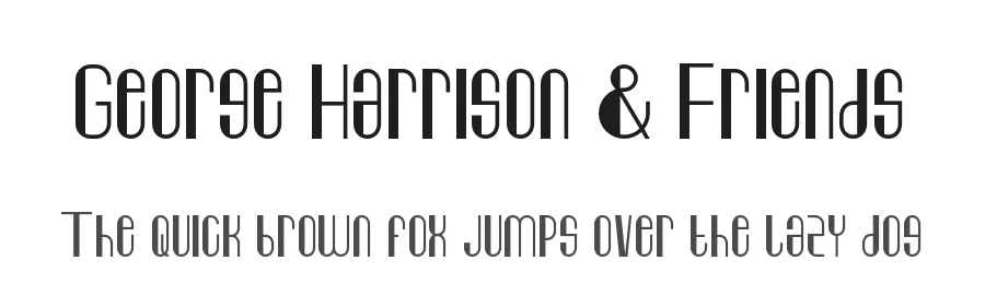George Harrison & Friends by Mohammad Arafin β Decorative Font