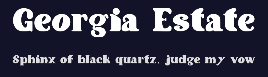 Georgia Estate by Asep Rendi — Decorative Font — thumbnail 2