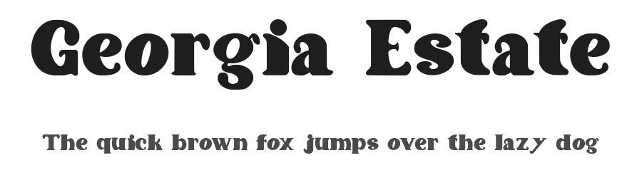 Georgia Estate by Asep Rendi — Decorative Font