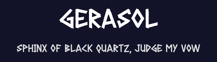 Gerasol by Gilang Ternadho — Decorative Font — thumbnail 2