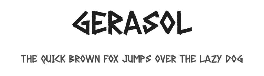 Gerasol by Gilang Ternadho β Decorative Font