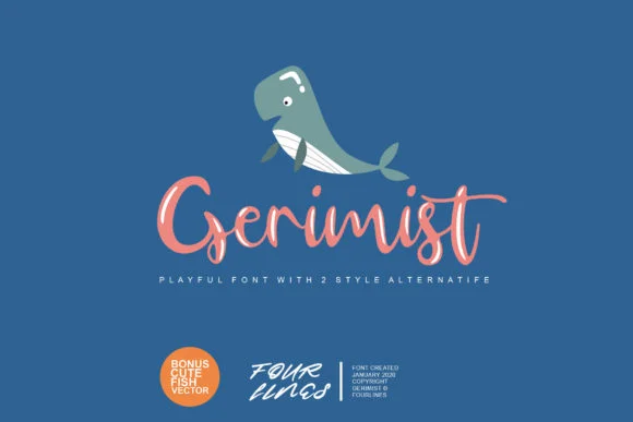 Gerimist Font by Fourlines.design β Script Handwritten Font