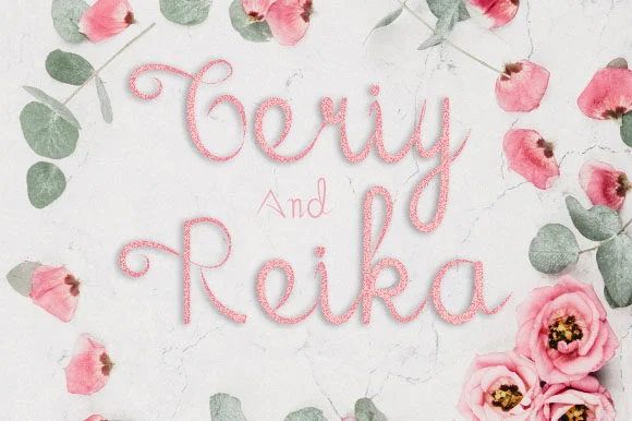 Geriy and Reika Font by Almahyra Studio β Script Handwritten Font