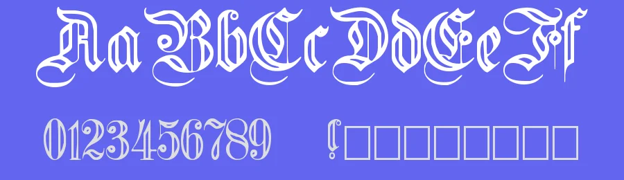 Germanica by Paul Lloyd — Blackletter Font — thumbnail 3