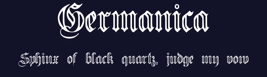 Germanica by Paul Lloyd — Blackletter Font — thumbnail 2