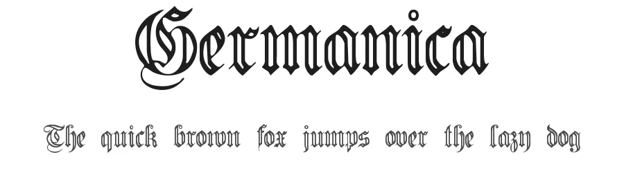 Germanica by Paul Lloyd — Blackletter Font