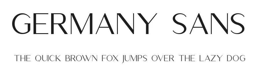 Germany Sans by Dharmas Foundry — Sans Serif Font