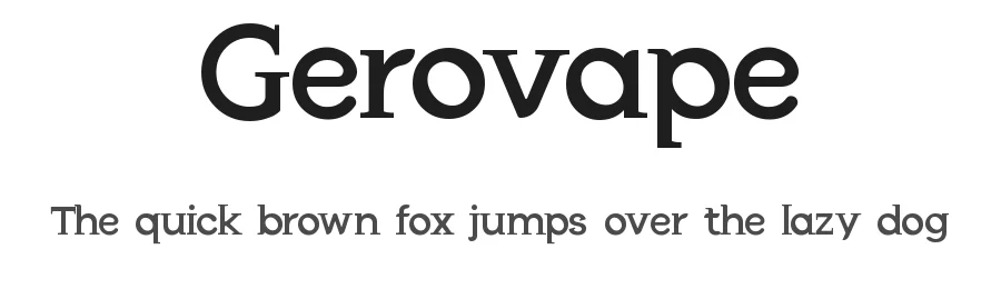 Gerovape by UI Creative — Serif Font
