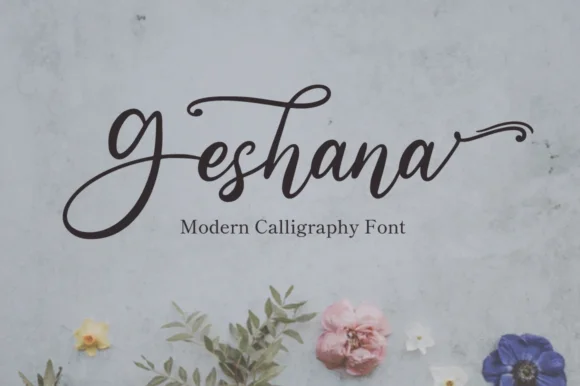 Geshana Font by attypestudio — Script Handwritten Font
