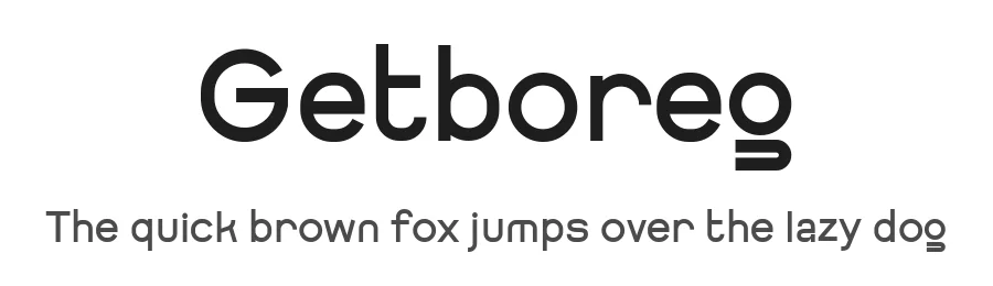 Getboreg by ffeeaarr — Sans Serif Font