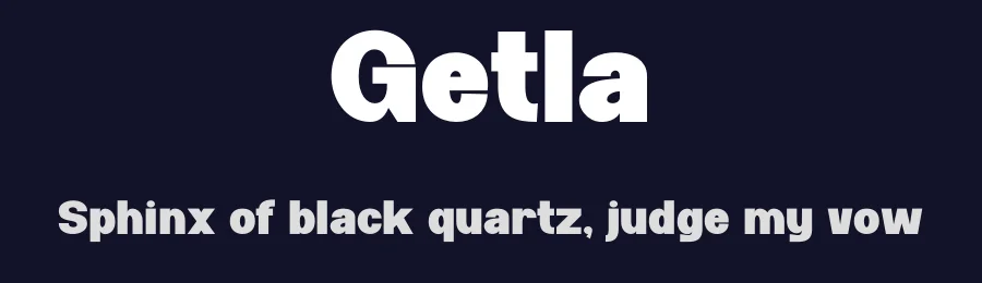 Getla by Gilang Ternadho — Sans Serif Font — thumbnail 2