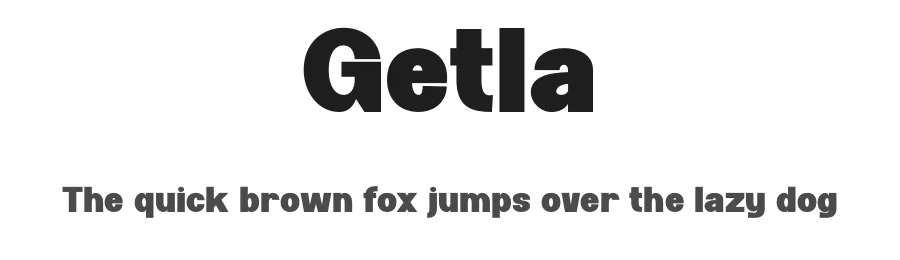 Getla by Gilang Ternadho — Sans Serif Font