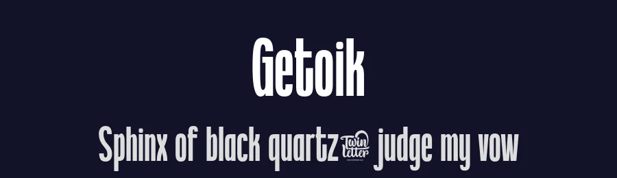 Getoik by twinletter — Sans Serif Font — thumbnail 2