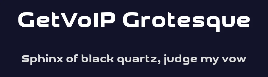 GetVoIP Grotesque by GetVoip — Sans Serif Font — thumbnail 2