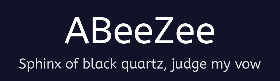 ABeeZee by Anja Meiners — Sans Serif Font — thumbnail 2