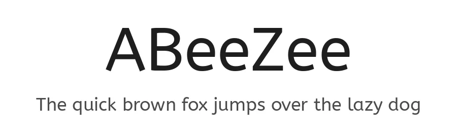 ABeeZee by Anja Meiners β Sans Serif Font