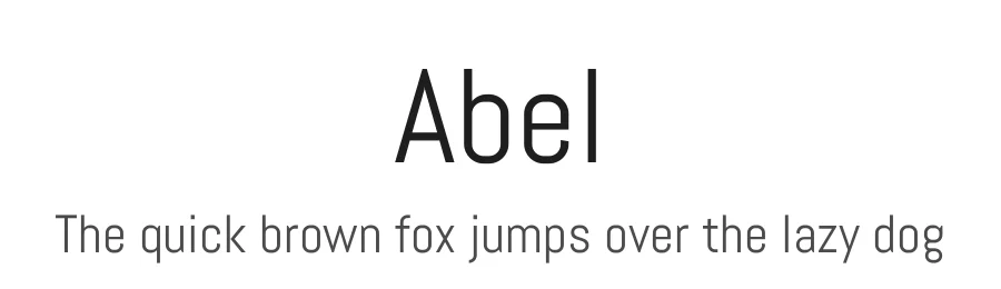 Abel by MADType — Sans Serif Font