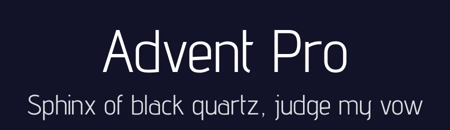 Advent Pro by VivaRado — Sans Serif Font — thumbnail 2