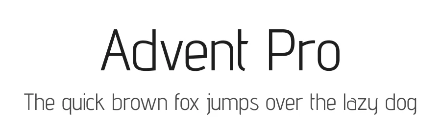 Advent Pro by VivaRado — Sans Serif Font