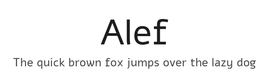 Alef by Hagilda, Mushon Zer-Aviv — Sans Serif Font