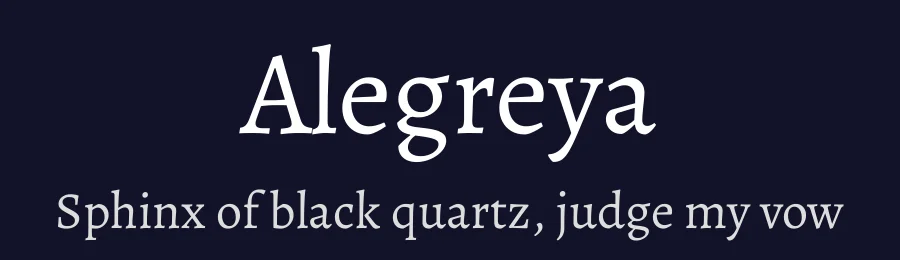 Alegreya by Juan Pablo del Peral, HT Fonts — Serif Font — thumbnail 2