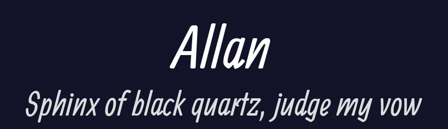 Allan by Anton Koovit — Display Font — thumbnail 2
