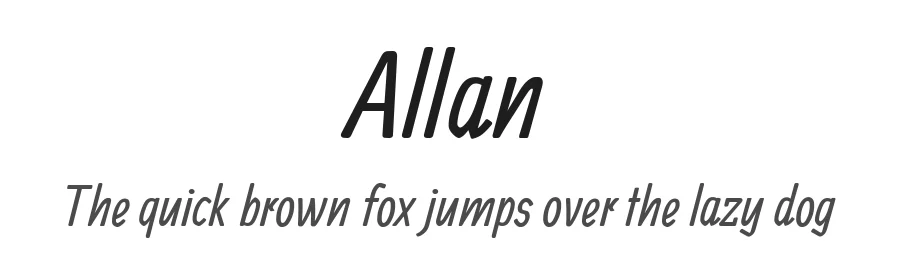 Allan by Anton Koovit — Display Font