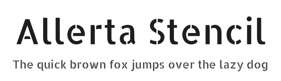 Allerta Stencil by Matt McInerney — Sans Serif Font