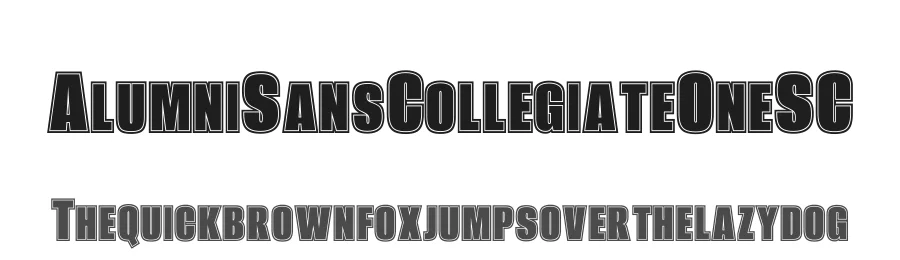 Alumni Sans Collegiate One SC by Robert Leuschke — Display Font