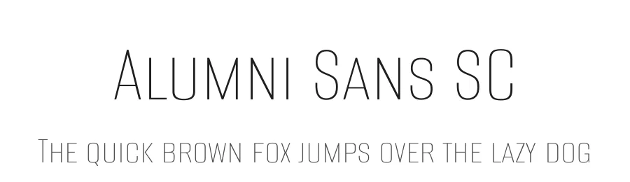 Alumni Sans SC by Robert Leuschke — Sans Serif Font