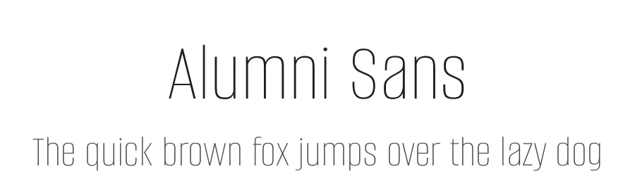 Alumni Sans by Robert Leuschke — Sans Serif Font