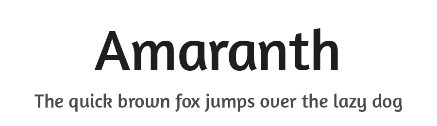 Amaranth by Gesine Todt — Sans Serif Font