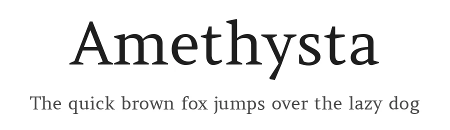 Amethysta by Cyreal — Serif Font
