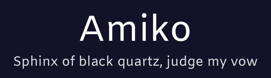 Amiko by Impallari Type — Sans Serif Font — thumbnail 2