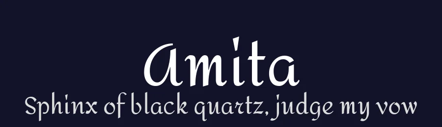 Amita by Eduardo Tunni, Brian Bonislawsky — Script Handwritten Font — thumbnail 2
