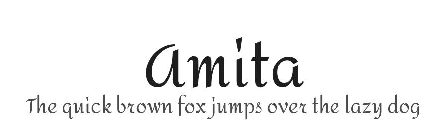 Amita by Eduardo Tunni, Brian Bonislawsky — Script Handwritten Font
