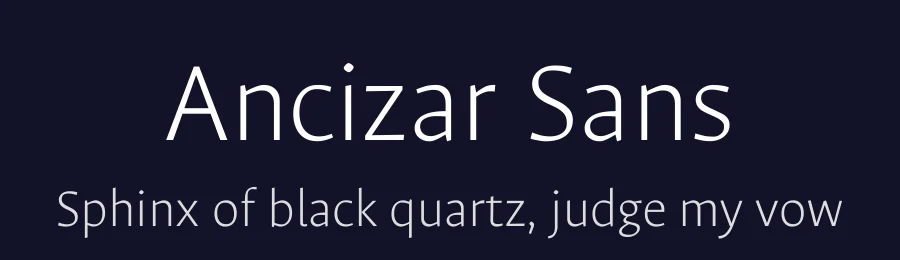 Ancizar Sans by Universidad Nacional de Colombia (UNAL), César Puertas, Viviana Monsalve, Julián Moncada — Sans Serif Font — thumbnail 2