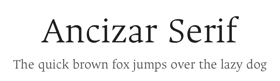 Ancizar Serif by Universidad Nacional de Colombia (UNAL), César Puertas, Viviana Monsalve, Julián Moncada — Serif Font